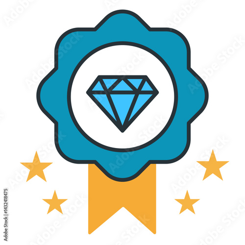 Premium Quality SVG Vector Icon – Flat Design for Luxury, High-End, Excellence, Superior, Top-Notch, and High-Standard Products