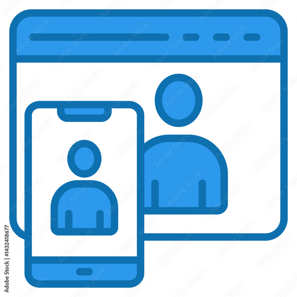 Remote Meeting Icon Remote Meeting Icon