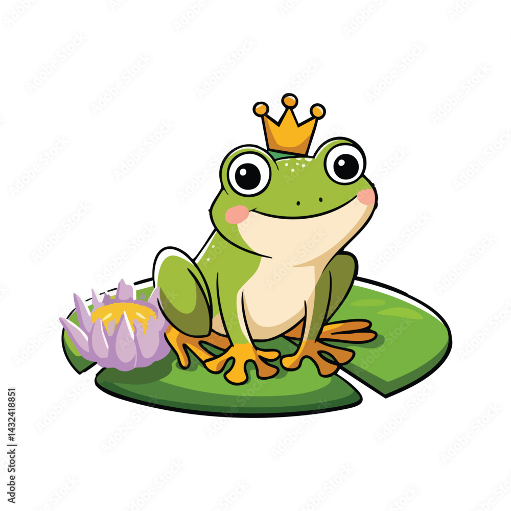 Obraz premium frog on a leaf