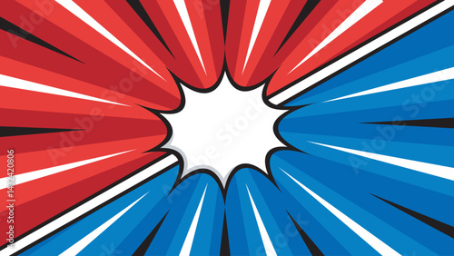 Blank comic cartoon background. empty dialog background. Comic background cartoon style