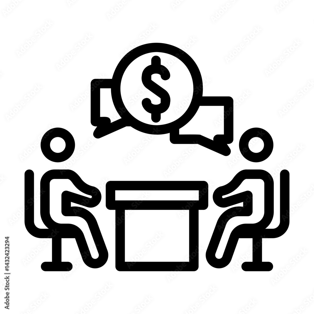 Φωτογραφία negotiate Line Icon