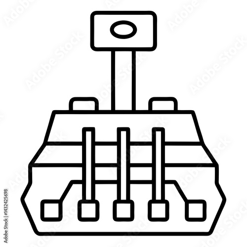 Mechanical Gear Icon Vector Design for Technology