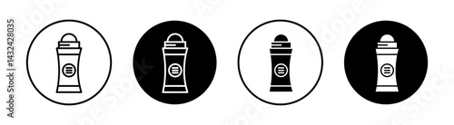 Deodorant roll on Simple vector icons illustrations for graphic design.