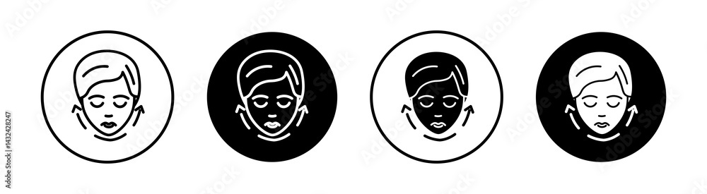Facelift Simple vector icons illustrations for graphic design. Facelift Simple vector icons illustrations for graphic design.