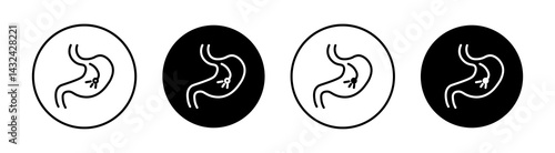 Endoscopy Simple vector icons illustrations for graphic design.