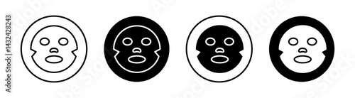 Face sheet mask Simple vector icons illustrations for graphic design.