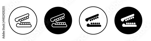False jaw Simple vector icons illustrations for graphic design.