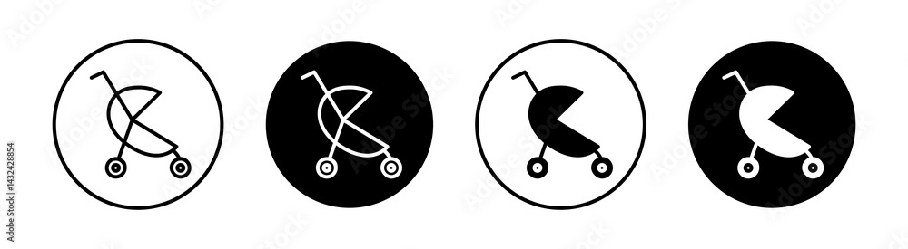 Jogging stroller Simple vector icons illustrations for graphic design. Jogging stroller Simple vector icons illustrations for graphic design.
