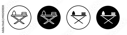 Ironing board Simple vector icons illustrations for graphic design.