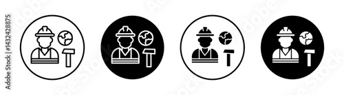 Job for immigrants Simple vector icons illustrations for graphic design.