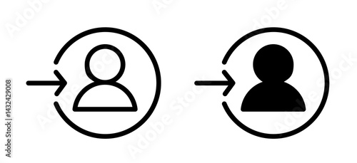 Login Simple vector icons illustrations for graphic design.