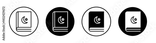 Quran book Simple vector icons illustrations for graphic design.