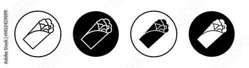 Shawarma Simple vector icons illustrations for graphic design.