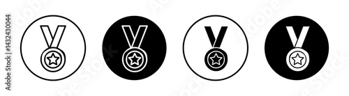 Sport medal Simple vector icons illustrations for graphic design.
