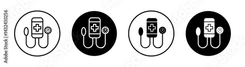 Tonometer Simple vector icons illustrations for graphic design.