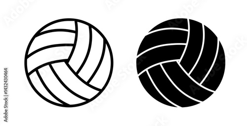 Volleyball Simple vector icons illustrations for graphic design.