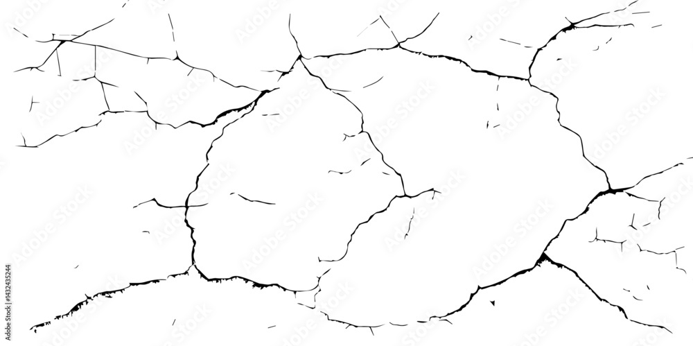 High-Resolution Vector Texture of Dry Cracked Earth with Transparent Background – Grunge Distressed Overlay Featuring Natural Split Lines and Soil Fractures
High-Resolution Vector Texture of Dry Cracked Earth with Transparent Background – Grunge Distressed Overlay Featuring Natural Split Lines and Soil Fractures