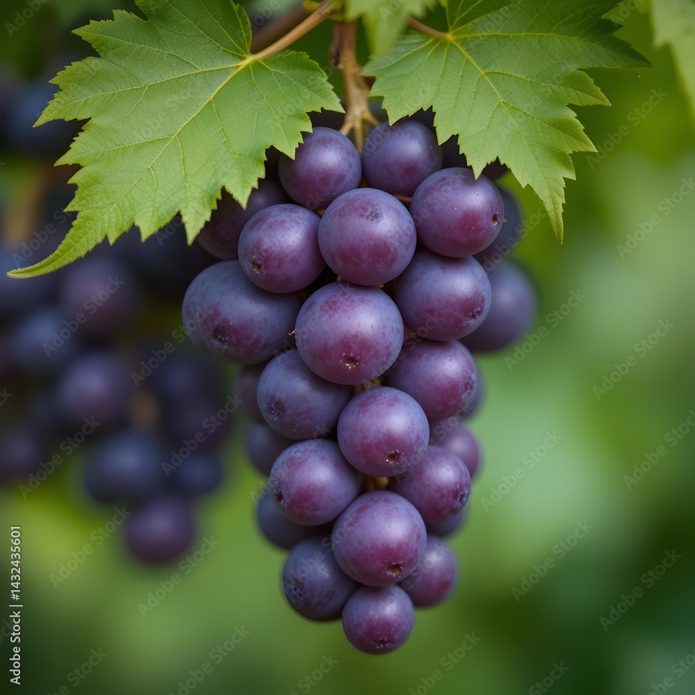 Fototapeta premium bunch of red grapes