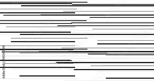 Simple abstract black color thin to thick vertical half line pattern