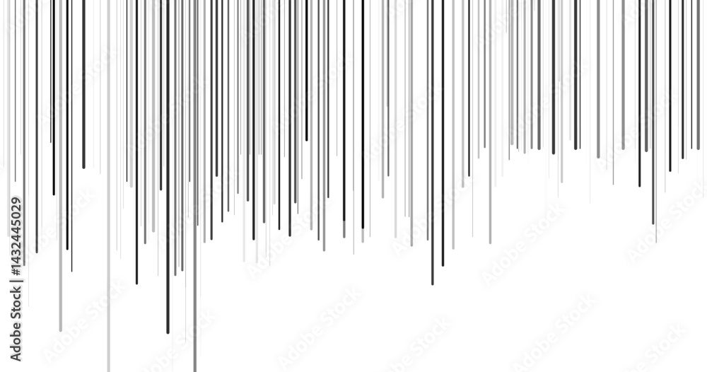 Fototapeta premium Vertical motion lines for comic books. Black and white vector background
