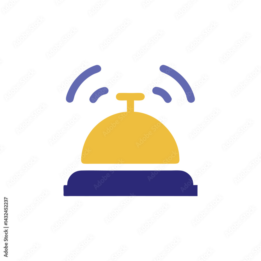 Service Bell Icon Reception, Hotel, Help, Support Service Bell Icon Reception, Hotel, Help, Support