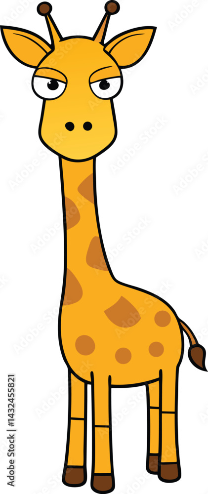 Obraz premium giraffe cartoon illustration
