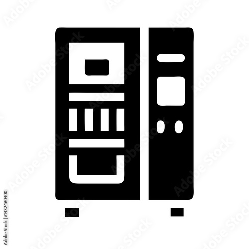 Beverage Vending Machine Unit Icon Design