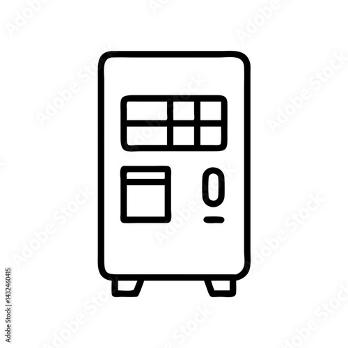 Beverage Vending Machine Unit Icon Design