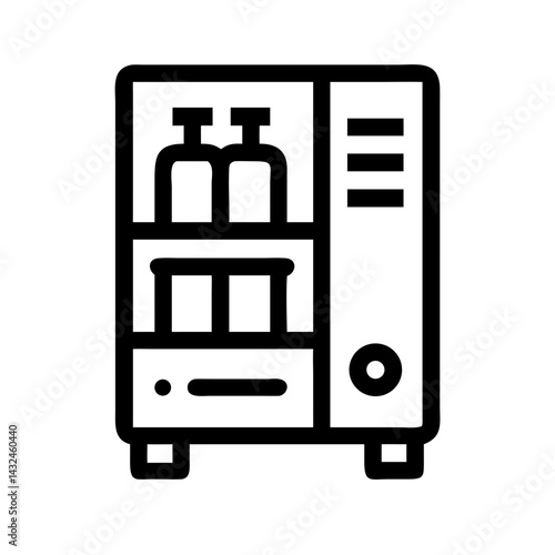 Beverage Vending Machine Unit Icon Design