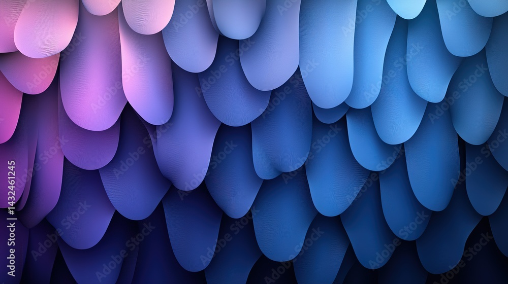 Abstract Gradient of Overlapping Blue and Purple Organic Shapes Abstract Gradient of Overlapping Blue and Purple Organic Shapes