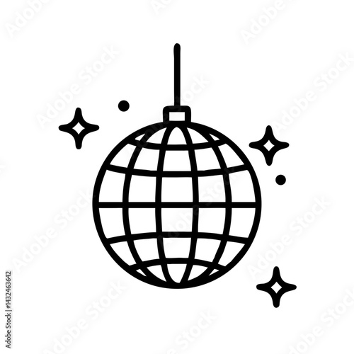 Disco Ball Spinning Icon Design