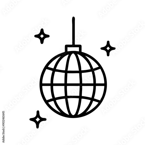 Disco Ball Spinning Icon Design