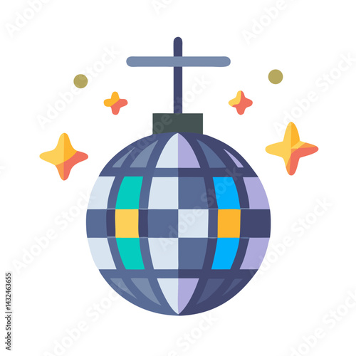 Disco Ball Spinning Icon Design