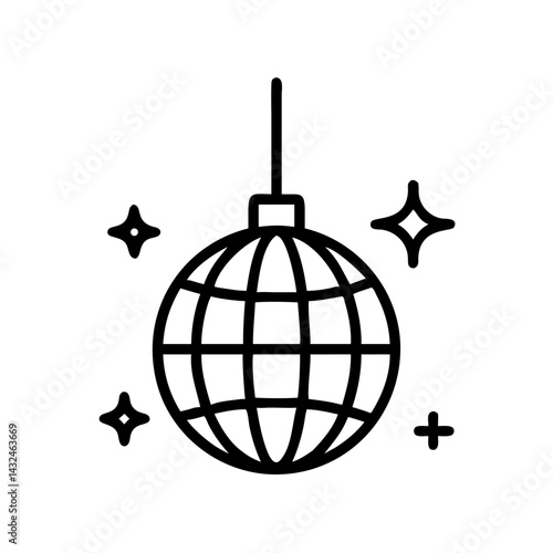 Disco Ball Spinning Icon Design