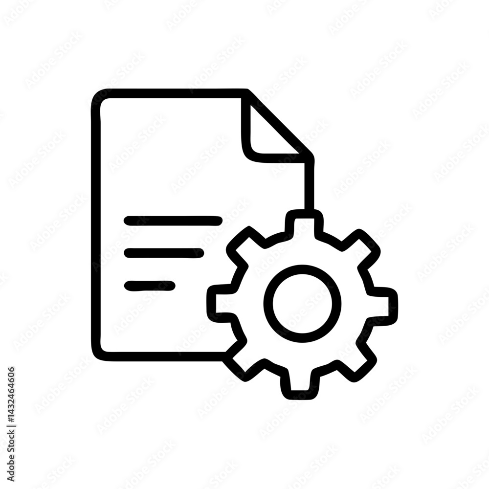 File Settings and Configuration Icon Design File Settings and Configuration Icon Design