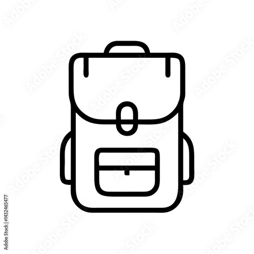 Hiking Backpack Adventure Icon Design
