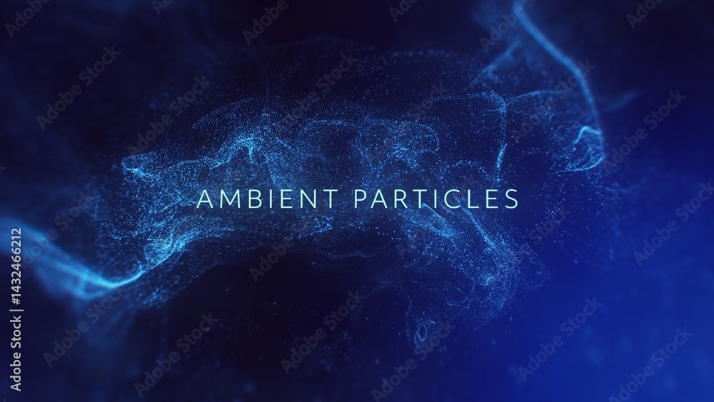 Ambient Particles Titles Stock Template | Adobe Stock