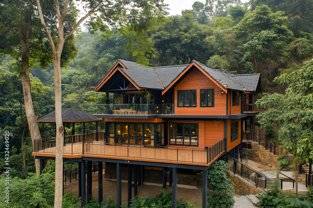 Luxury Treetop Home: Forest Views, Modern Design