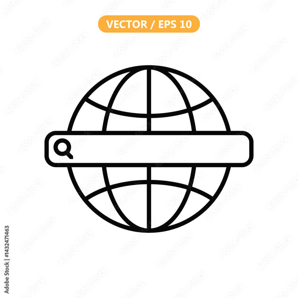 Internet Browser Icon Vector Illustration
Internet Browser Icon Vector Illustration