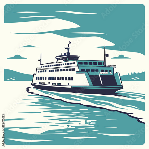 cruise ship in the sea