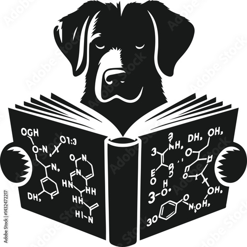 Smart dog vector