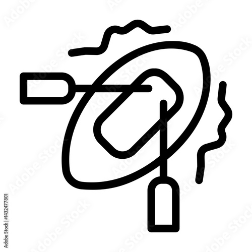 rafting Line Icon