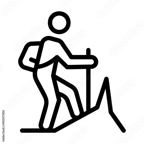 trekking Line Icon