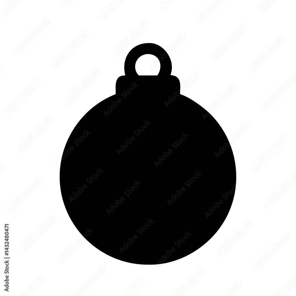 Plain Ball Ornament Icon Design Plain Ball Ornament Icon Design