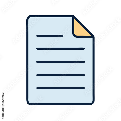 Plain Document Sheet Icon Design photo