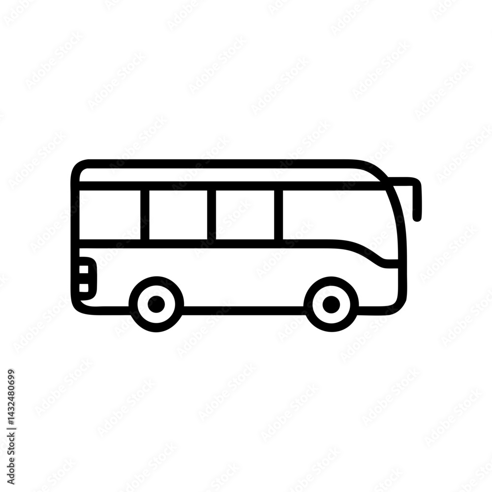 Public Transport Bus Icon Design Public Transport Bus Icon Design