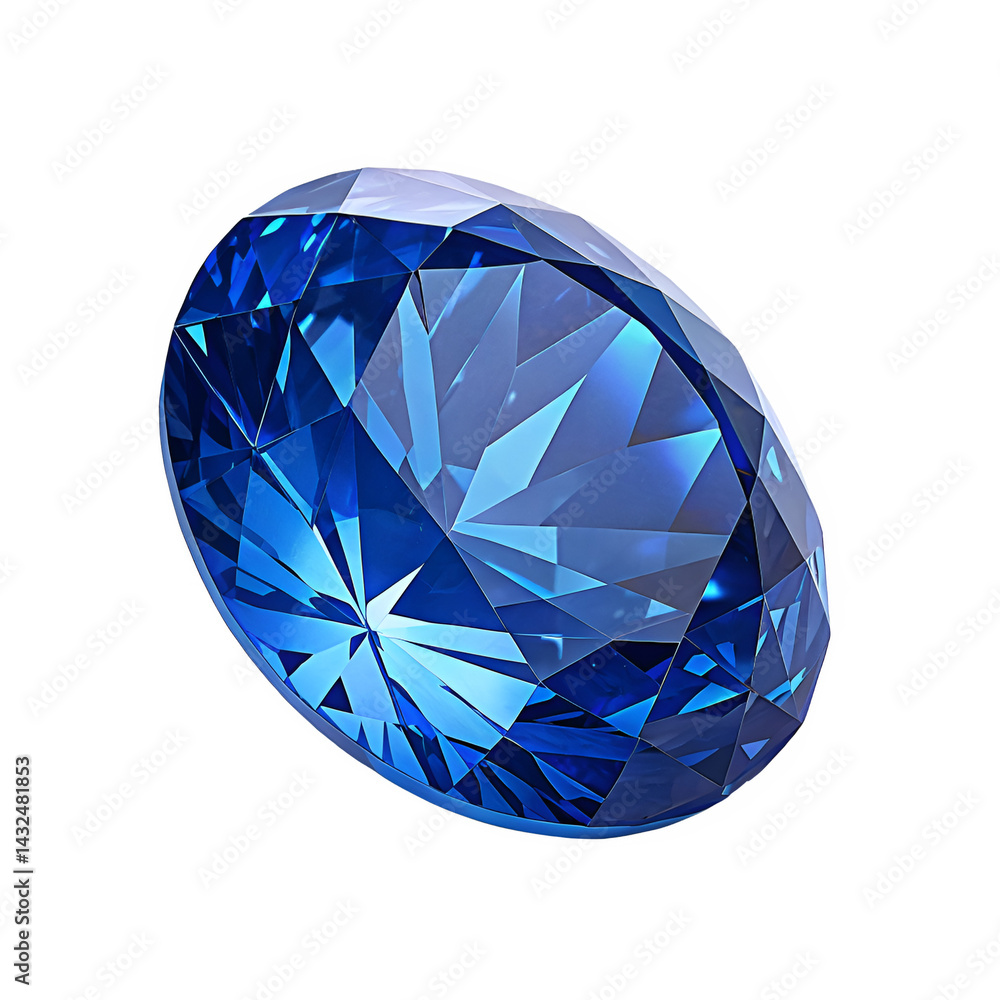 Three to four perspective views of a single sapphire gem with realistic detailing. Three to four perspective views of a single sapphire gem with realistic detailing.