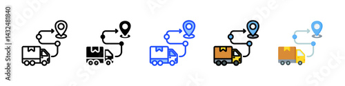 Destination Icon Collection With Multiple Styles