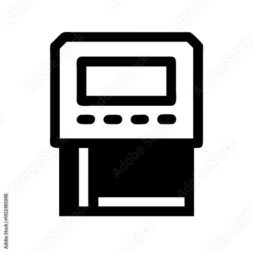 Ticket Machine Terminal Icon Design