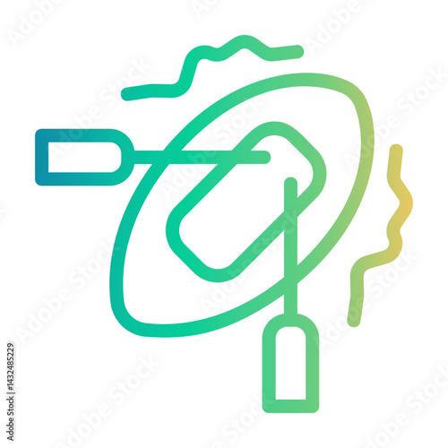 rafting Line Gradient Icon